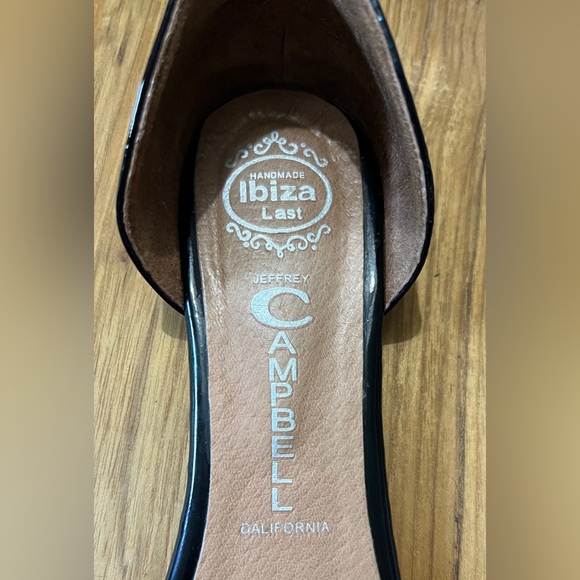 Jeffrey Campbell In Love Black and Tan Leather D'Orsay Flats - Picture 7 of 8